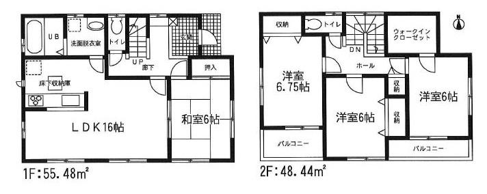 Floor plan. 22,800,000 yen, 4LDK, Land area 204.58 sq m , Building area 103.92 sq m