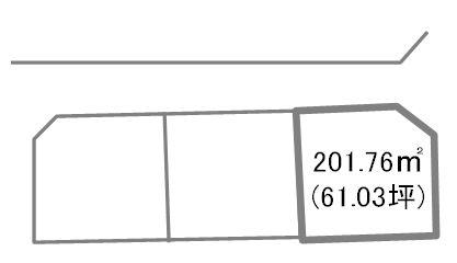 Compartment figure. Land price 10,680,000 yen, Land area 201.76 sq m