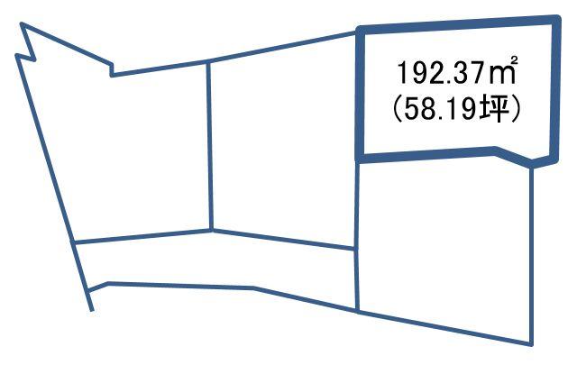Compartment figure. Land price 9.8 million yen, Land area 192.37 sq m