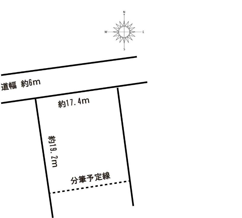 Compartment figure. Land price 15.1 million yen, Land area 335 sq m