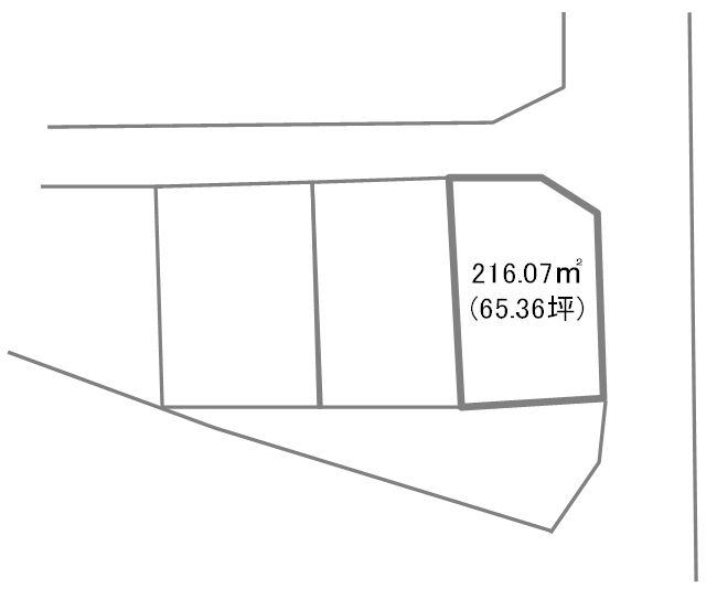 Compartment figure. Land price 12,090,000 yen, Land area 216.07 sq m