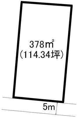 Compartment figure. Land price 8 million yen, Land area 378 sq m