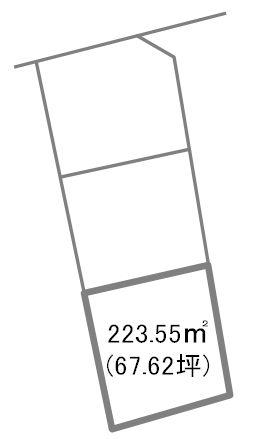 Compartment figure. Land price 10 million yen, Land area 223.55 sq m