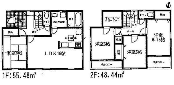 Floor plan. 19,800,000 yen, 4LDK, Land area 181.4 sq m , Building area 103.92 sq m