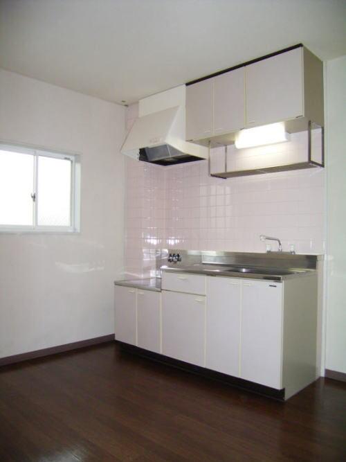 Kitchen. Bright kitchen with a window