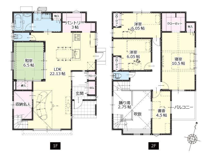 Floor plan. (D No. land), Price 36,980,000 yen, 4LDK, Land area 272.74 sq m , Building area 147.8 sq m