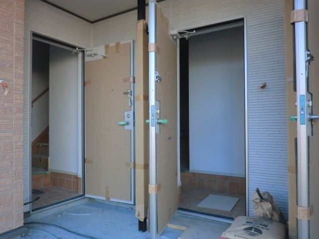 Entrance. It is a photograph of under construction.