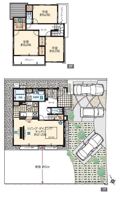 Floor plan. (32-12), Price 33,600,000 yen, 3LDK, Land area 220 sq m , Building area 107.17 sq m