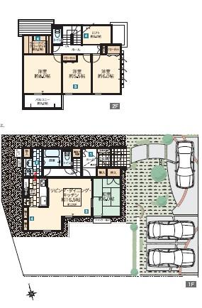Floor plan. (72-7), Price 32,400,000 yen, 4LDK, Land area 234.08 sq m , Building area 110.12 sq m