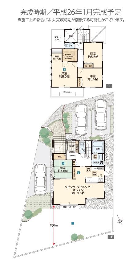 Floor plan. (72-1), Price 34,400,000 yen, 4LDK, Land area 237.8 sq m , Building area 108.58 sq m