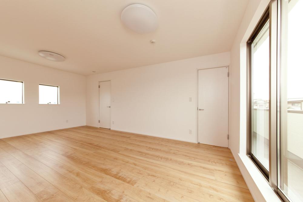 Non-living room. Bedroom in the future partition design. 