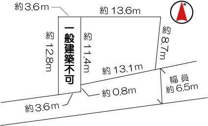 Compartment figure. Land price 4.9 million yen, Land area 132.77 sq m