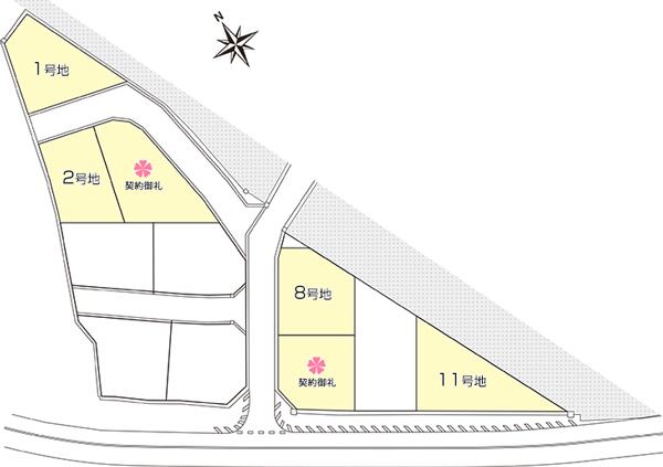 Compartment figure. Land prices -  ※ Compartment Figure