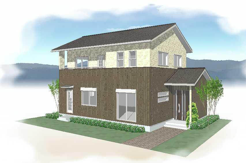 Building plan example (Perth ・ appearance). Building plan example   [Free design] 