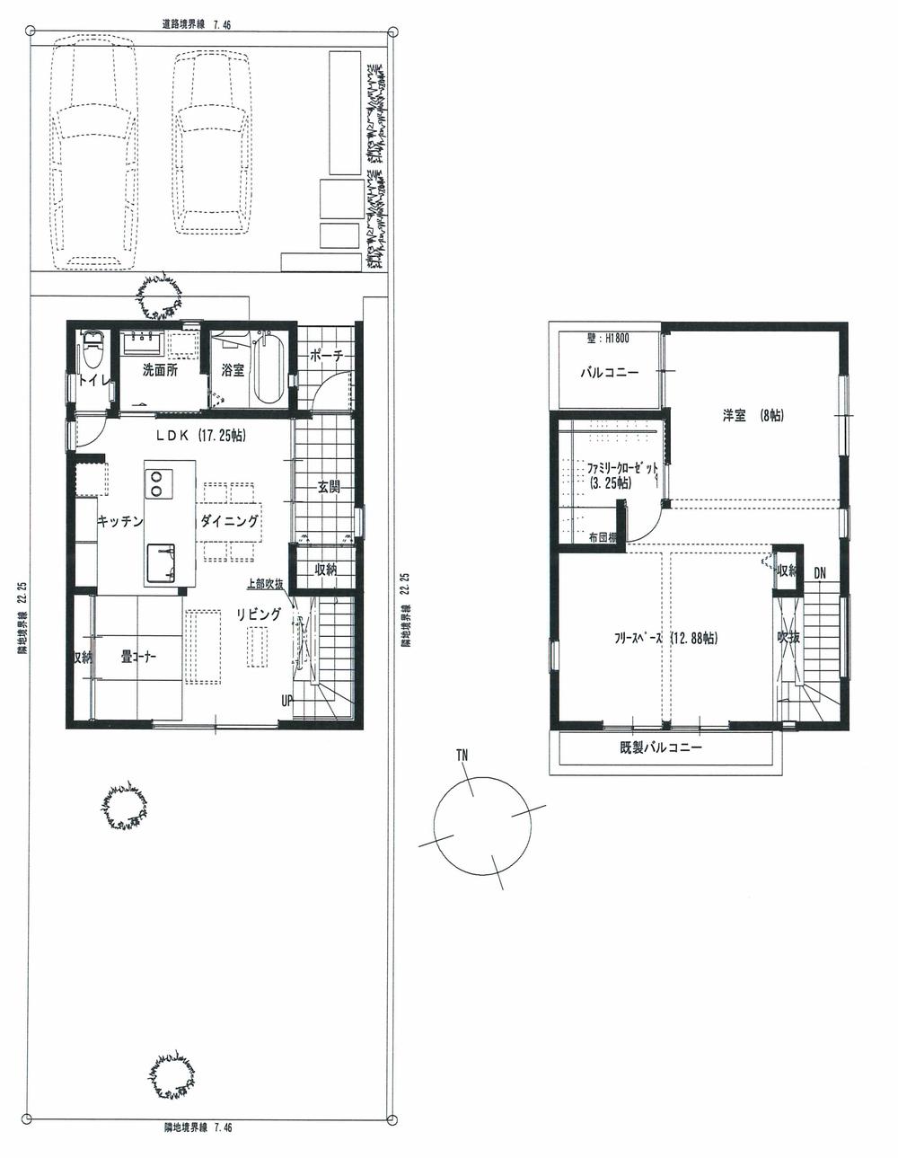 Floor plan. (A), Price 25,850,000 yen, 3LDK+S, Land area 166 sq m , Building area 89.44 sq m