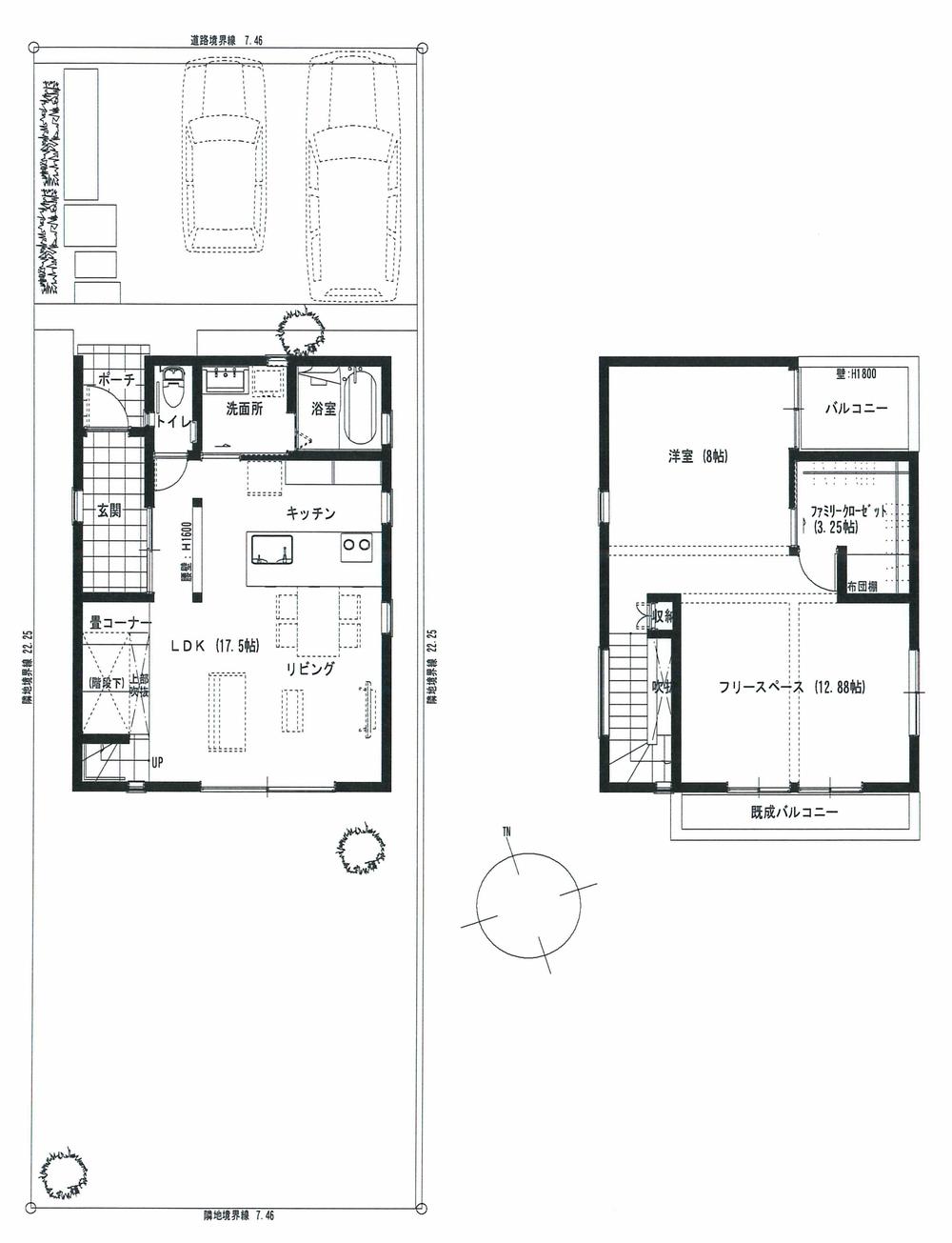 Floor plan. (C), Price 25,900,000 yen, 3LDK+S, Land area 166 sq m , Building area 89.96 sq m