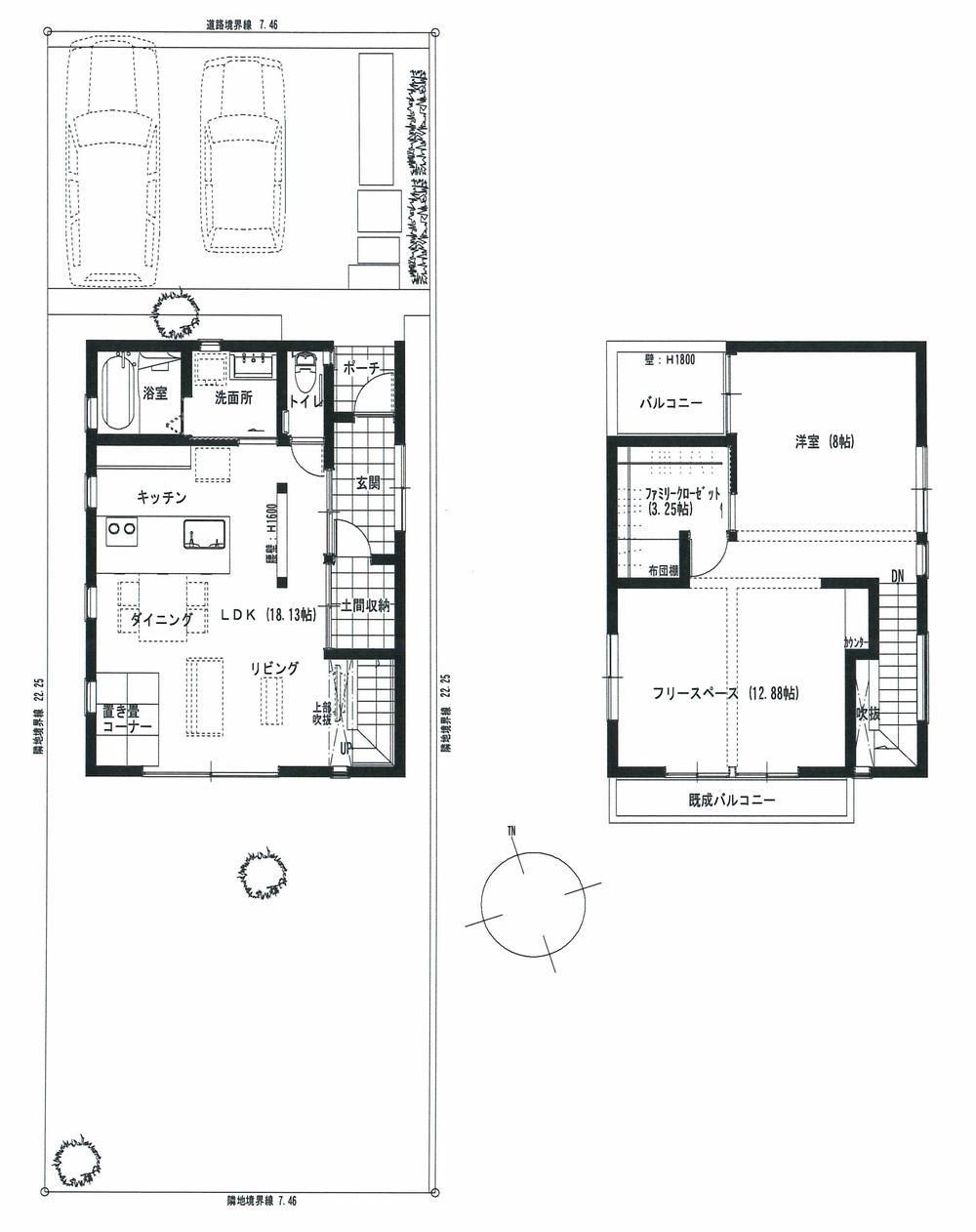 Floor plan. (D), Price 25,900,000 yen, 3LDK+S, Land area 166 sq m , Building area 89.85 sq m