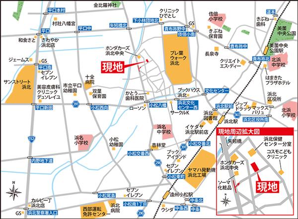 Local guide map.  ※ Near the guide map