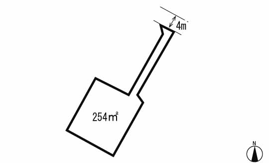 Compartment figure. Land price 12,530,000 yen, Land area 207 sq m