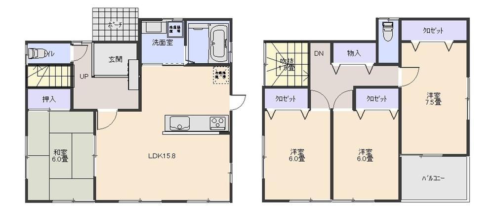 Floor plan. 24,900,000 yen, 4LDK, Land area 280.24 sq m , Building area 105.99 sq m