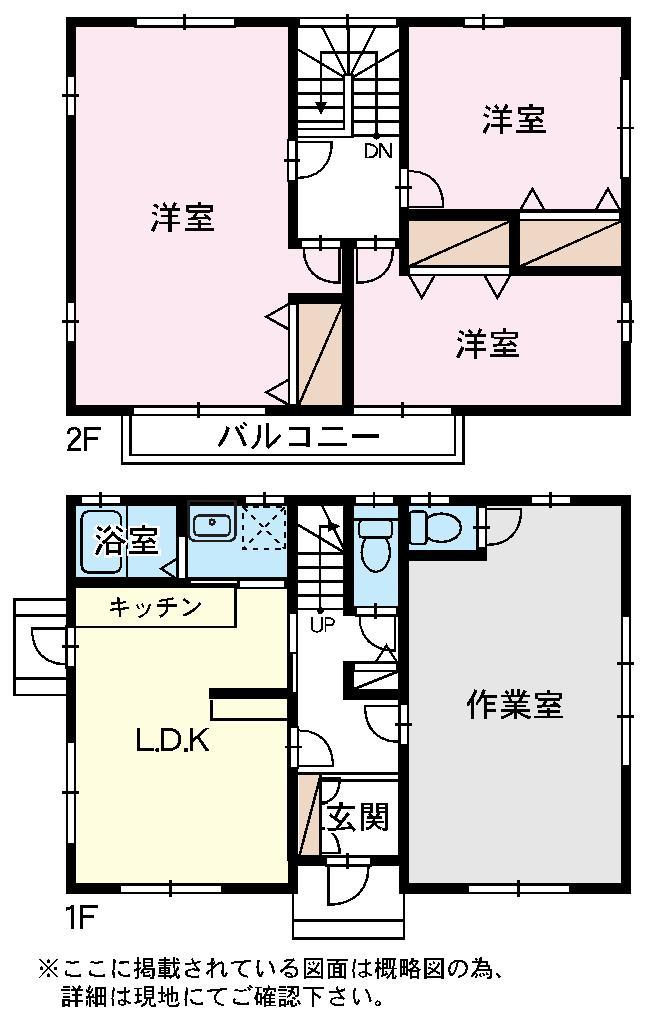 Floor plan. 21,800,000 yen, 4LDK, Land area 198.37 sq m , Building area 141.07 sq m