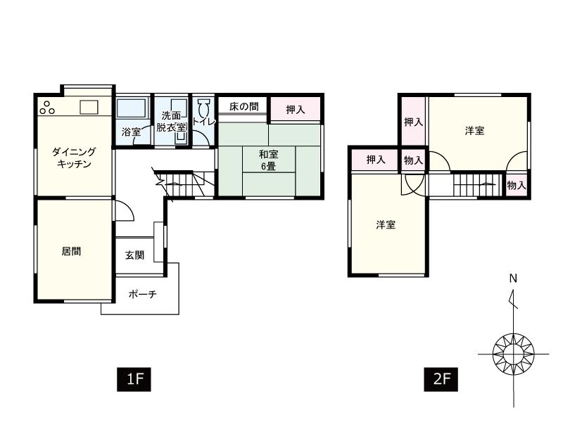 Floor plan. 14,980,000 yen, 3LDK, Land area 132.42 sq m , Building area 78.66 sq m floor plan