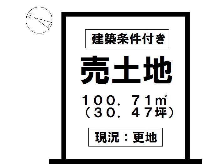 Compartment figure. Land price 9 million yen, Land area 100.71 sq m west road, For the south side passage, Day good! It is free design! 