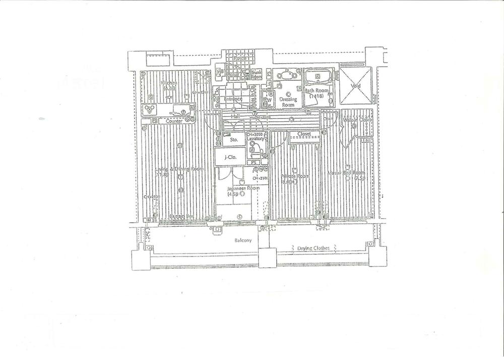 Floor plan. 3LDK, Price 19,800,000 yen, Occupied area 79.02 sq m , Balcony area 23 sq m indoor (July 2013) Shooting