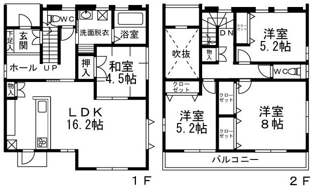 Floor plan. 30,980,000 yen, 4LDK, Land area 200.01 sq m , Building area 101.02 sq m