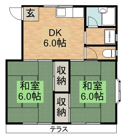 Floor plan. 2DK, Price 85 million yen, The area occupied 520.9 sq m indoor (December 2013) Shooting