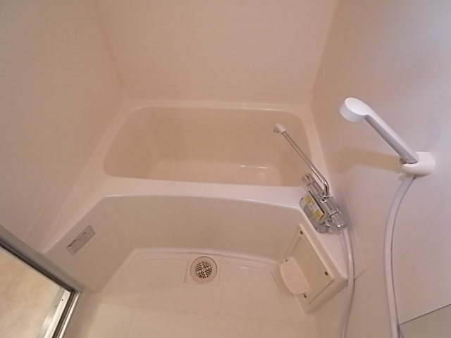 Bath. With thermostat faucet