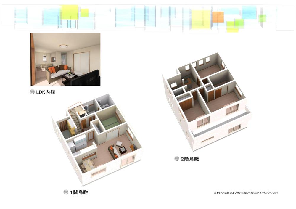 Building plan example (Perth ・ Introspection). Building plan example ( No. 3 locations) Building Price     18,144,000 yen, Building area 105.98 sq m