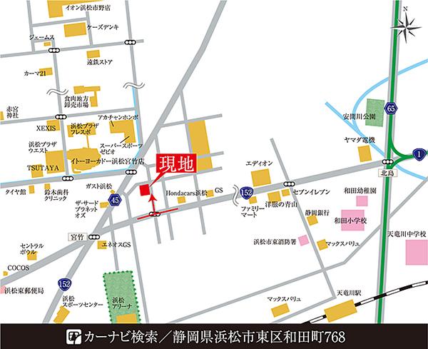 Local guide map.  ※ Near the guide map