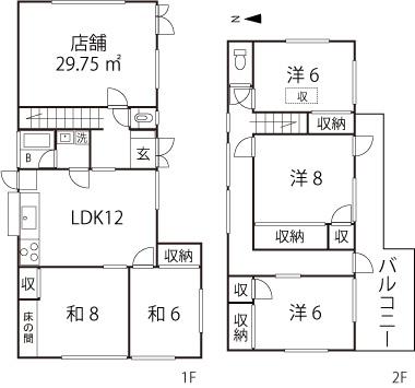 Floor plan. 16.2 million yen, 5LDK, Land area 198.36 sq m , Building area 146.56 sq m