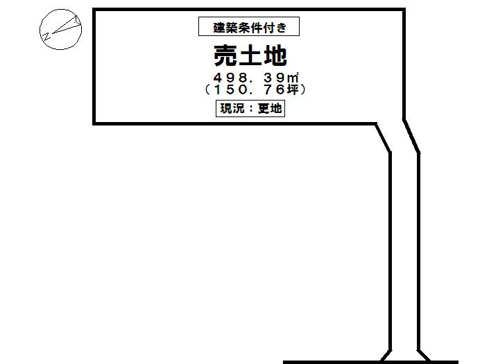 Compartment figure. Land price 16.4 million yen, Land area 498.39 sq m