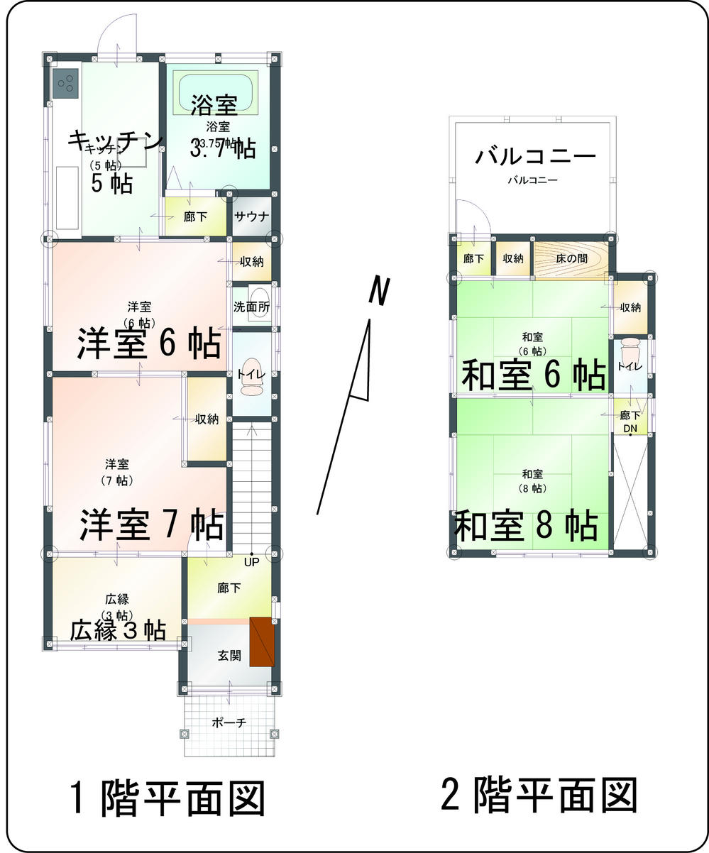 Floor plan. 11.8 million yen, 3DK, Land area 145 sq m , Building area 84.27 sq m