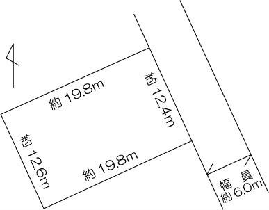 Compartment figure. Land price 22.5 million yen, Land area 252.54 sq m