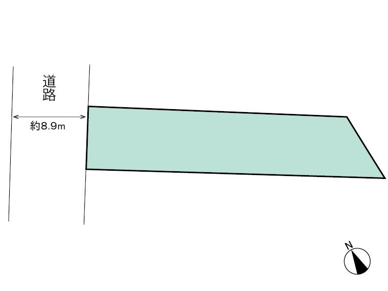 Compartment figure. Land price 13,980,000 yen, Land area 234.48 sq m compartment view