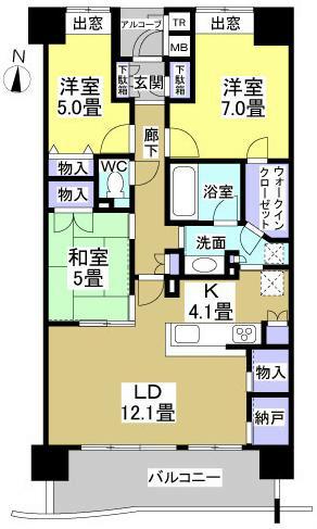 Floor plan. 3LDK, Price 24,900,000 yen, Occupied area 81.31 sq m