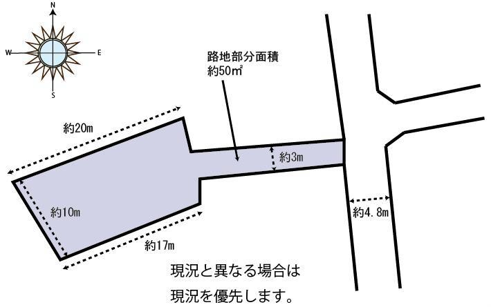 Compartment figure. Land price 14 million yen, Land area 244.2 sq m
