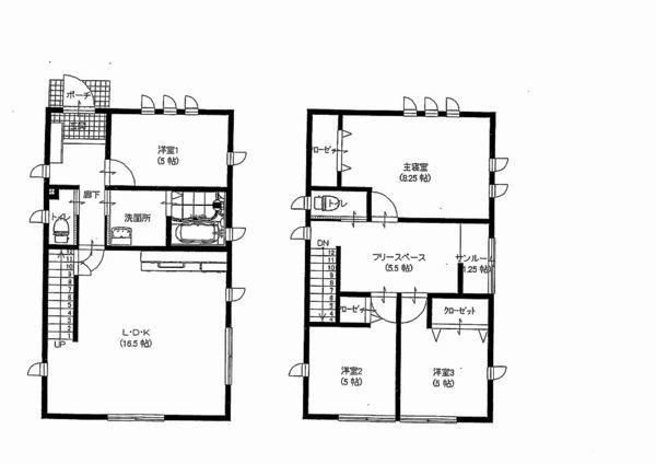Floor plan. 26,800,000 yen, 4LDK+S, Land area 169.8 sq m , Building area 99.36 sq m