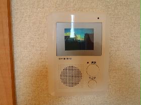 Living and room. Monitor with intercom