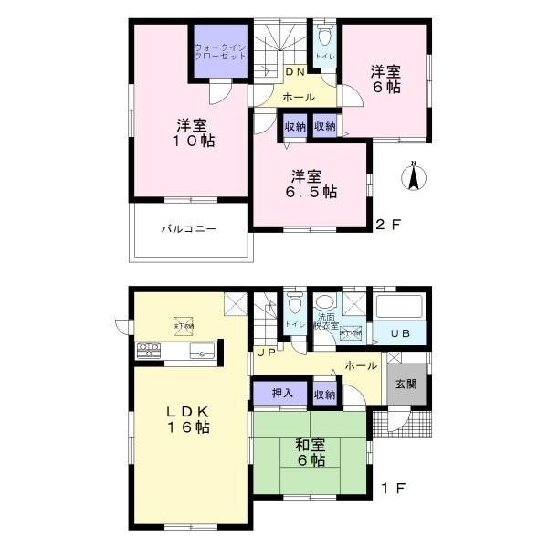 Floor plan. 19,800,000 yen, 4LDK, Land area 146.89 sq m , Building area 105.99 sq m
