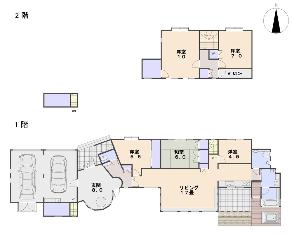 Floor plan. 29,800,000 yen, 4LDK + S (storeroom), Land area 1,000.14 sq m , Building area 203.48 sq m