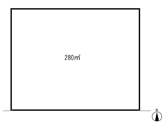 Compartment figure. Land price 22,869,000 yen, Land area 280 sq m