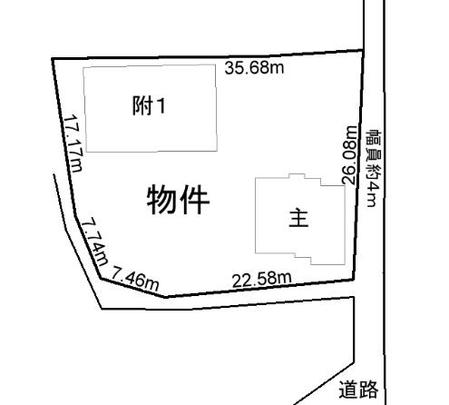 Compartment figure. Land price 19 million yen, Land area 789.51 sq m