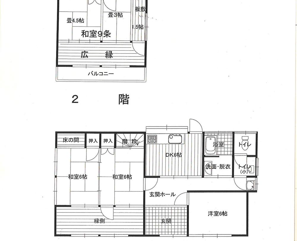 Floor plan. 17.5 million yen, 4DK, Land area 583.41 sq m , Building area 105.16 sq m floor plan overview (current state priority)