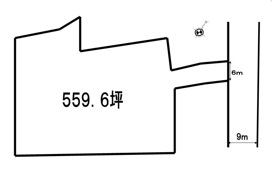Compartment figure. Land price 66,720,000 yen, Land area 1,849.93 sq m