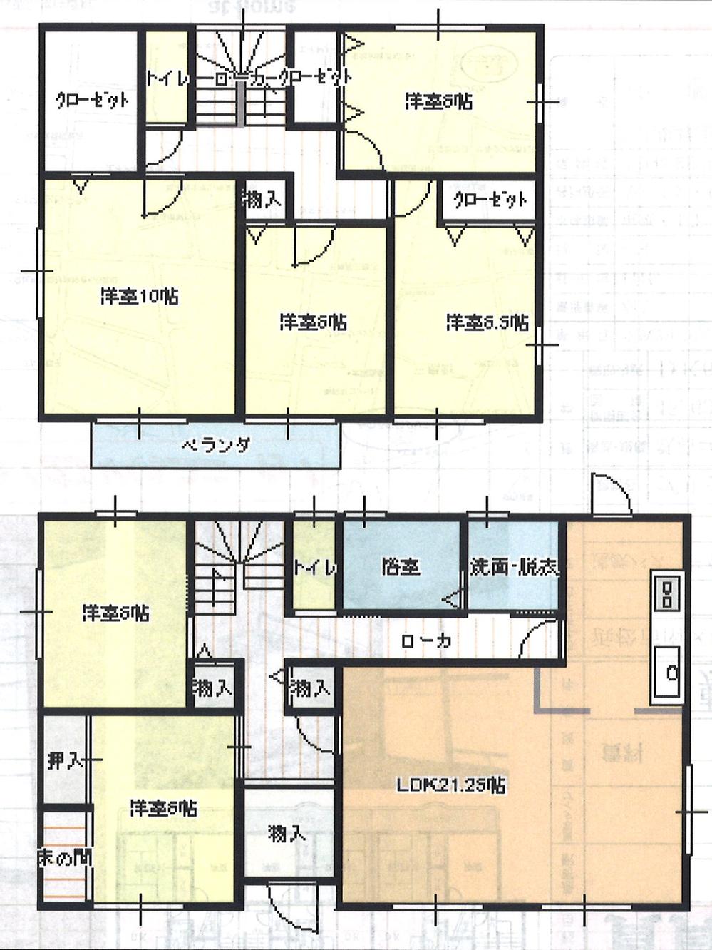 Floor plan. 39,800,000 yen, 6LDK, Land area 299.99 sq m , Building area 153.7 sq m