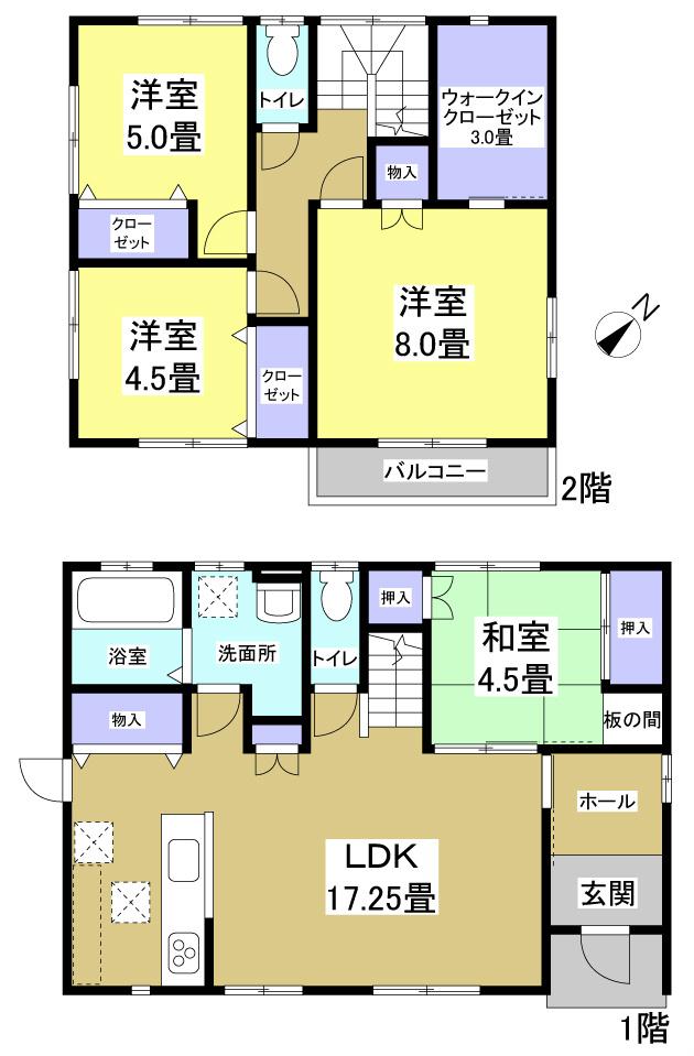 Floor plan. 26,800,000 yen, 4LDK, Land area 406.45 sq m , Building area 102.68 sq m